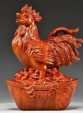 花梨木雕十二生肖一实木质鼠牛虎兔龙蛇马羊猴鸡狗猪工艺品