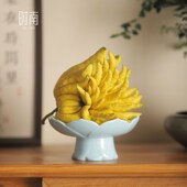 养佛手柑盘陶瓷佛手瓜水培器皿佛手果瓶佛手供盘