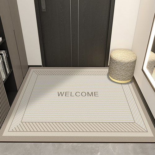 入户门地垫pvc轻奢高级进门脚垫可擦免洗家用门口垫子可裁剪地毯