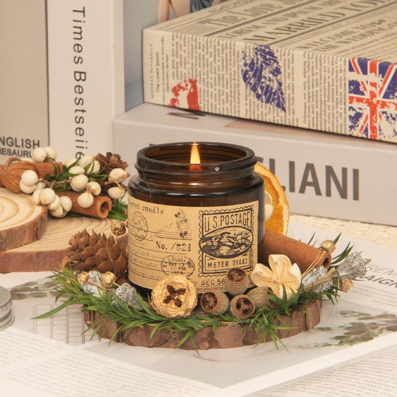 成品干花圣诞烛台手工DIY材料包圣诞节创意装饰摆件礼物沙龙活动,家居饰品,干花/花瓣/干花包/干树枝,淘宝优惠券,粉丝福利购,淘宝优惠卷