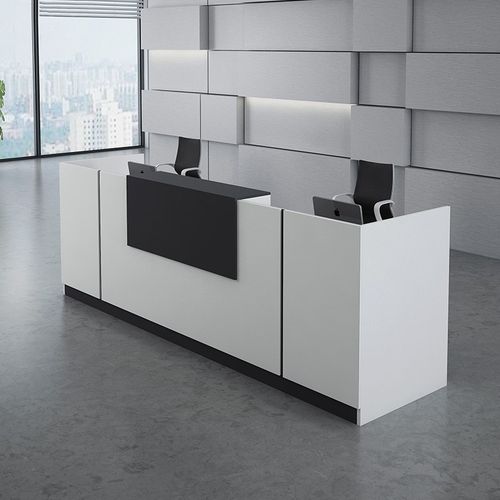 厦门办公家具前台接待台简约现代大气创意前台桌椅柜台吧台办公桌