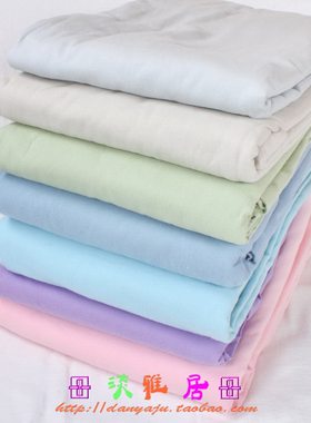 纯棉加厚起绒布全棉单人被套150*210双人床单180*230 230*250纯色