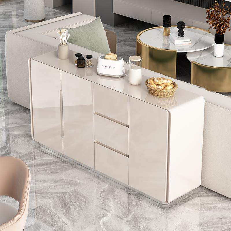 烤漆餐边柜现代简约轻奢客厅靠墙茶水柜橱柜家用厨房玄关柜置物柜