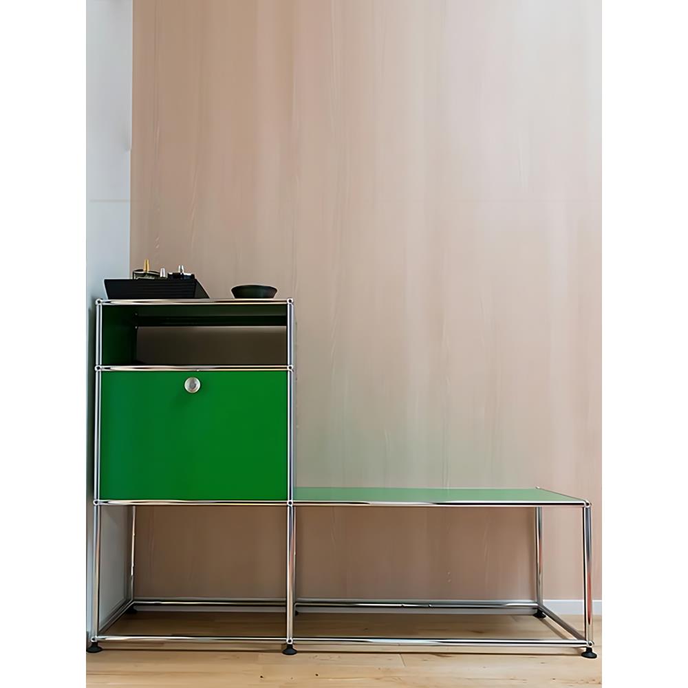 USM模块组合鞋柜现代极简入户玄关储物柜不锈钢家用一体收纳鞋架