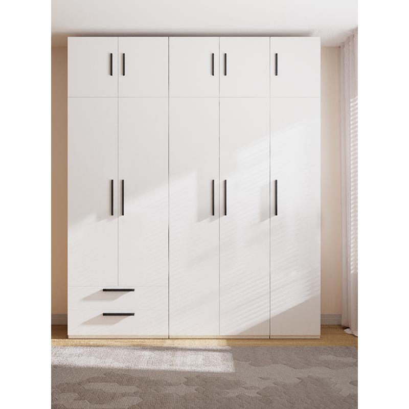 无醛铰炼款衣柜家用卧室新款铁艺衣柜钢制简约北欧组合储物柜衣橱