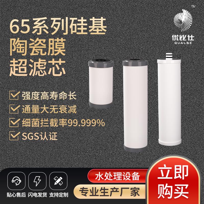 5寸10寸平口插口硅基陶瓷膜超滤芯升级替代PP棉硅藻土PVDF超滤膜