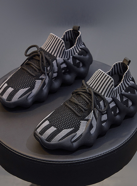 春季八爪鱼透气男鞋防臭防滑布鞋新款网面鞋子男士运动鞋软底波鞋