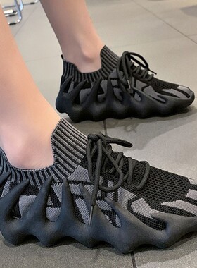 夏天软底布鞋新款鞋子男八爪鱼女鞋男士休闲鞋袜子运动鞋透气男鞋