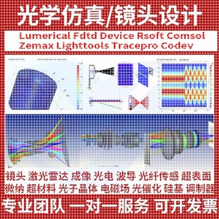 代做 光学仿真设计 comsol fdtd rsoft cst lumerical optisystem