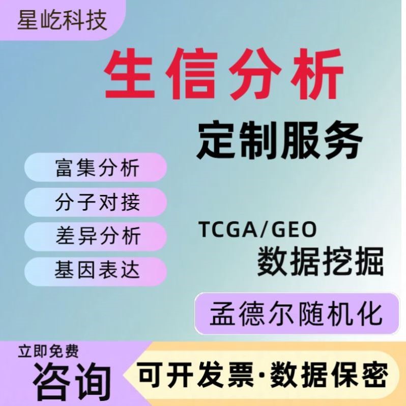 生信分析SCI 生物实验 NHANES 单细胞测序 FAERS 转录组 TCGA GEO