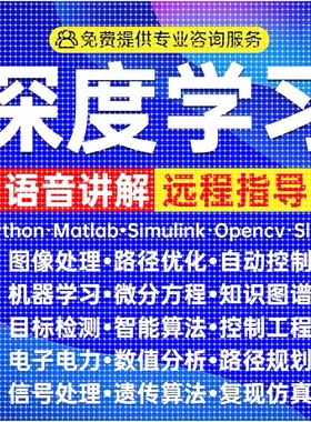 Python深度学习机器学习代编程算法创新指导代码编写优化调试接单
