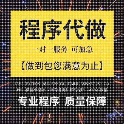 计算机程序编程JAVA专业JSP网站系统VUE定制小程序C#开发安卓