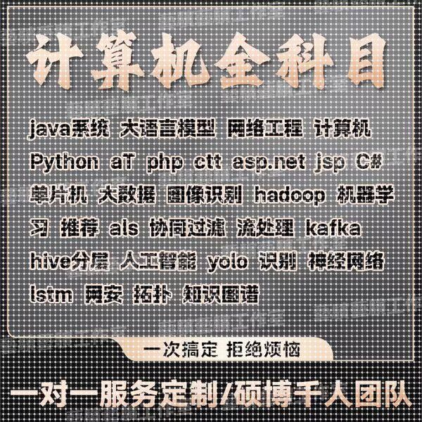 计算机程序设计java项目大数据php代码软件python安卓定做vue安卓