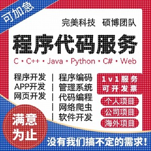 单片机****代编Java接单计算机设计 编写C Python代码 代编C语言C