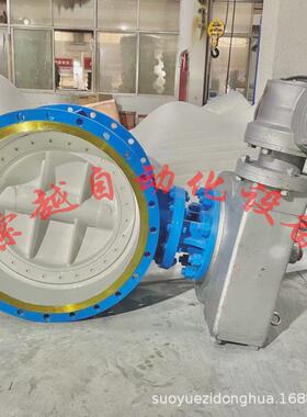 DN450电动衬氟对夹蝶阀D971F46-16C化工用电压AC220V/380V