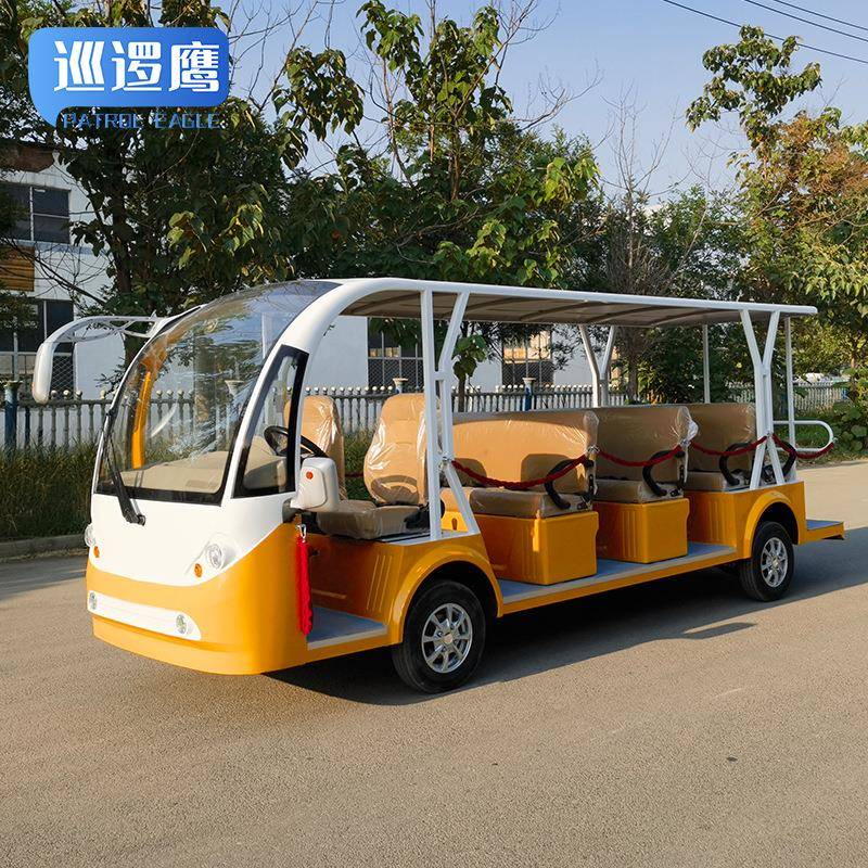 景区游览车校园巡逻景区旅行接驳摆渡车11座14座电动观光车