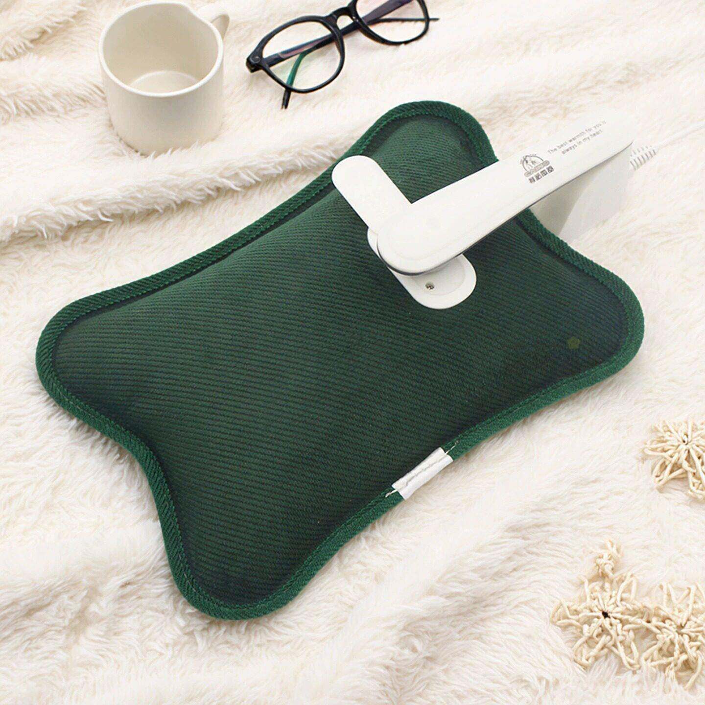 充电热水袋电暖宝热宝绒面暖水袋防爆暖手宝暖宝宝已注水卡通可爱