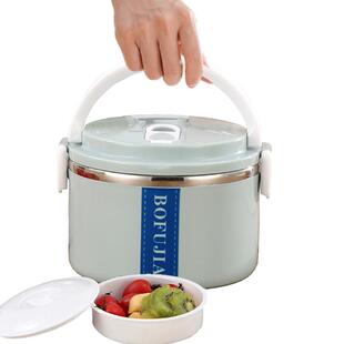 1000ml饭盒304不锈钢保温上班族便当盒日式打带饭桶学生餐盒成人