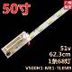 适用于D50A710液晶LED灯条LE50F8210C 1条68灯 TLEM9 V500H1 ME1