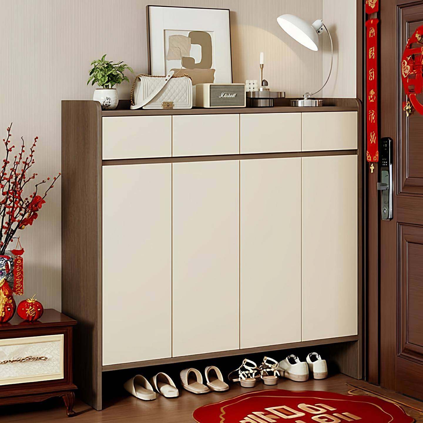 鞋柜2026新款实木轻奢高档门口家用多层收纳入户防潮防尘门后鞋架,住宅家具,鞋柜,淘宝优惠券,粉丝福利购,淘宝优惠卷
