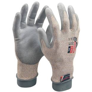 赛立特B-2027PU涂掌工业5级防割手套耐磨防滑金属冲压装配玻璃厂