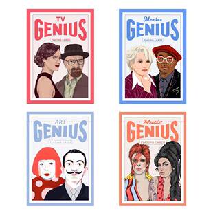 天才人物扑克牌艺术大咖电影音乐文学电视剧英国进口收藏纸牌礼物