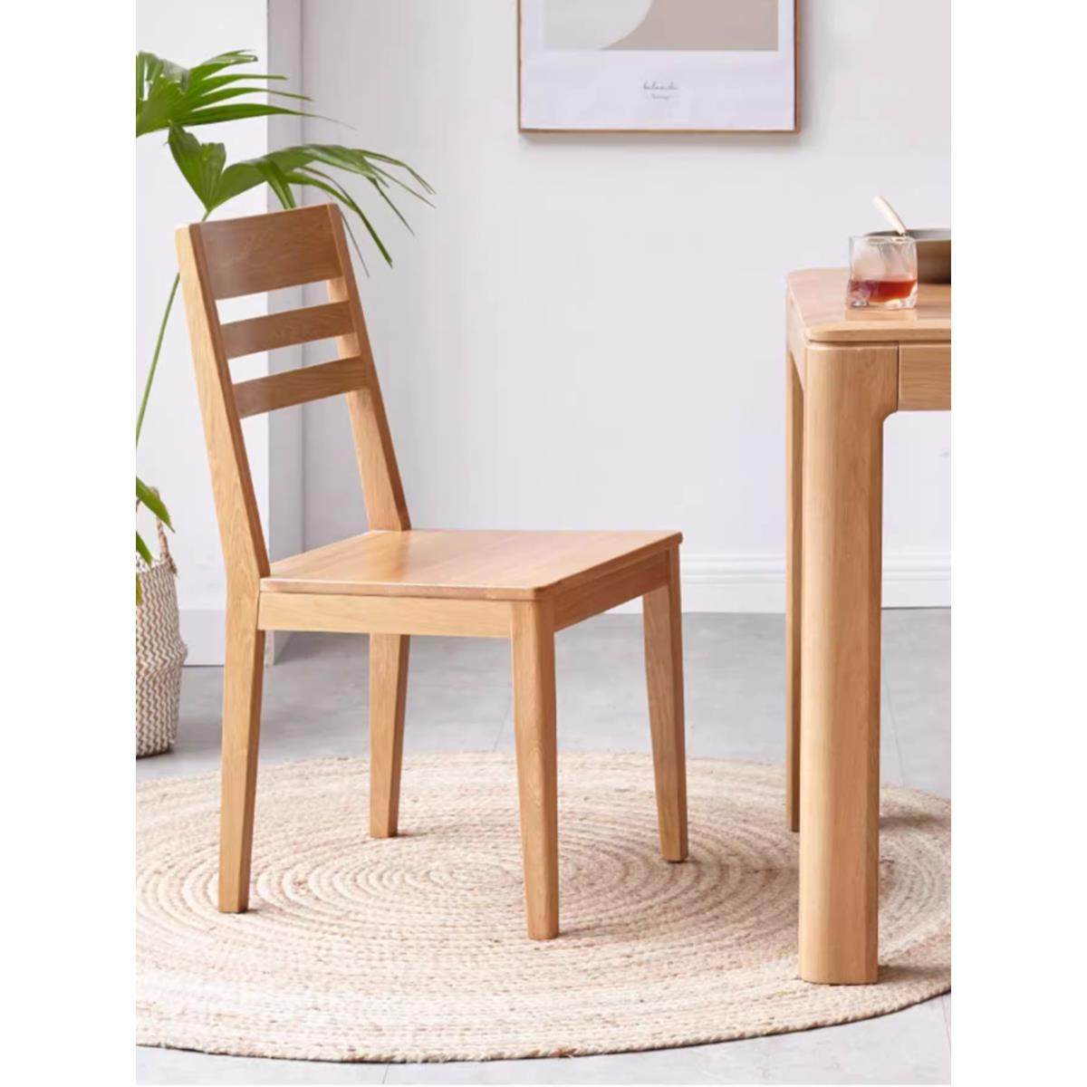 北欧实木餐椅白橡木椅子家用靠背凳子简约现代餐厅餐桌书桌电脑椅,住宅家具,餐椅,淘宝优惠券,粉丝福利购,淘宝优惠卷