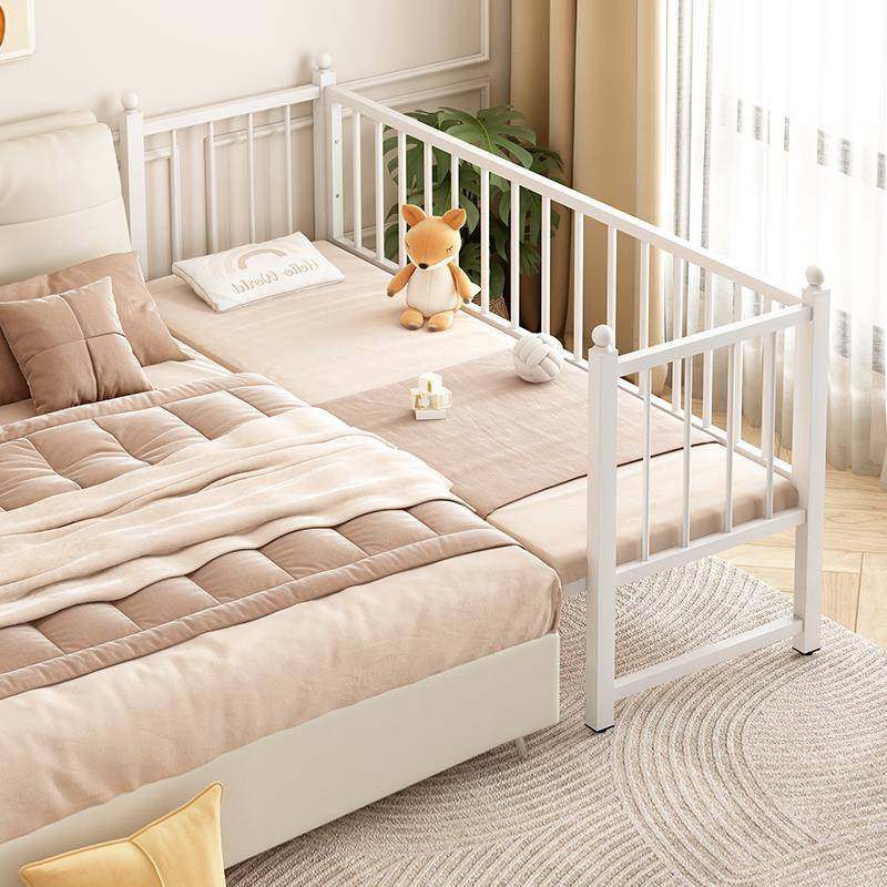 儿童铁艺拼接床加高护栏无缝衔接可调节高度安全防摔单人婴儿小床,住宅家具,儿童拼接床,淘宝优惠券,粉丝福利购,淘宝优惠卷