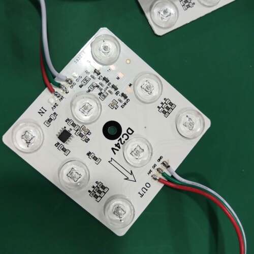 TM1824 RGBW 8灯24V SPI幻彩区块可编程led软膜天花灯led灯板模组