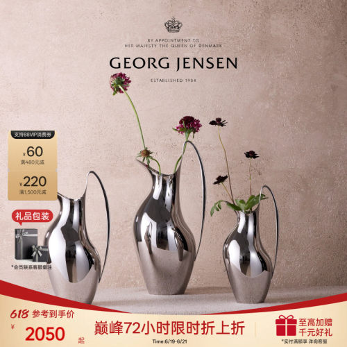【天猫惊喜盒】618新婚礼物GeorgJensen乔治杰生HK天鹅壶花瓶水壶