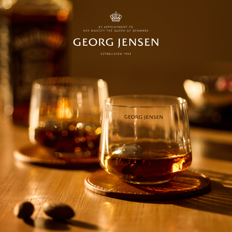Georg Jensen 乔治杰生BERNADOTTE 威士忌酒杯水晶玻璃洋酒杯六只