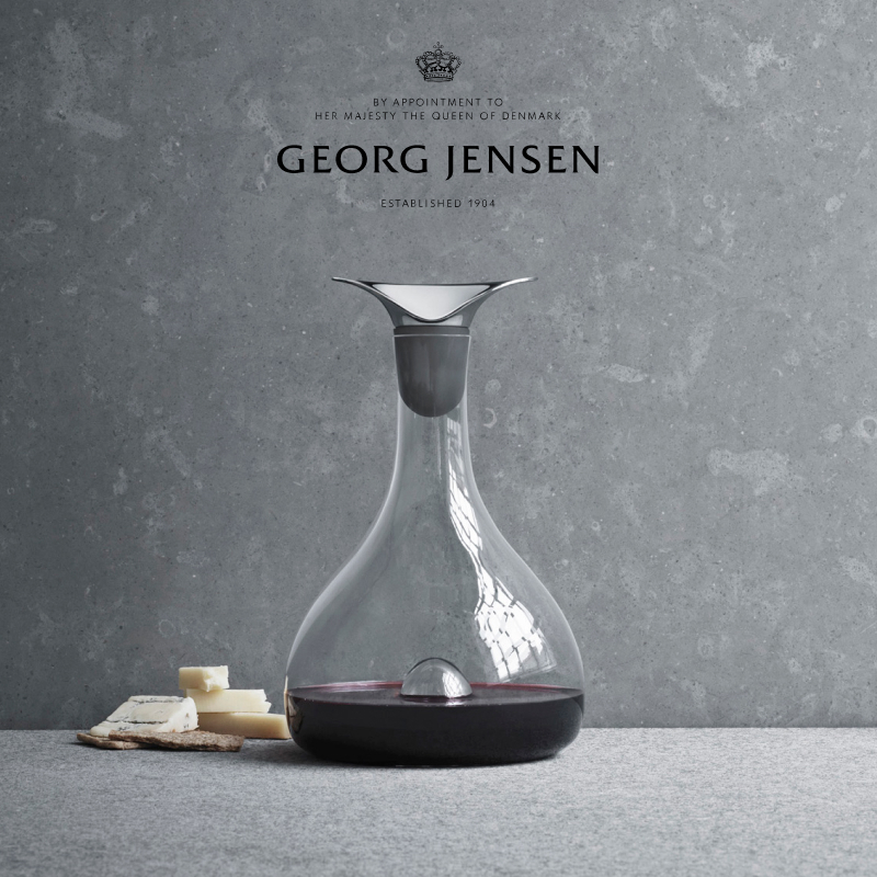 圣诞礼物圣诞礼物GeorgJensen乔治杰生WINECarafe葡萄酒醒酒器