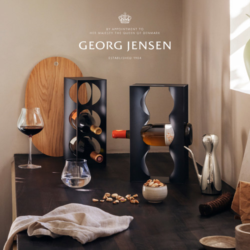 新年礼物GeorgJensen乔治杰生ALFREDO不锈钢配件红酒香槟酒架