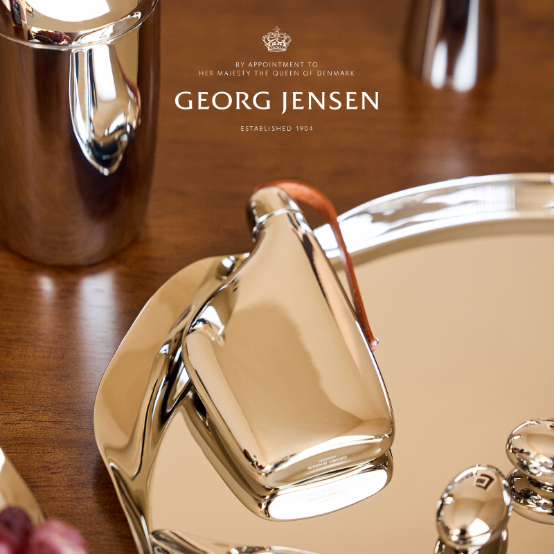 Georg Jensen 乔治杰生SKY 不锈钢便携小酒壶北欧风户外酒壶