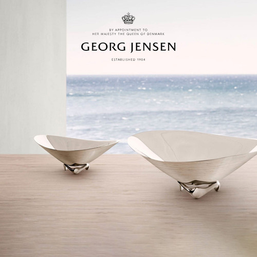 GeorgJensen乔治杰生HK水波碗果碗果盘桌面装饰摆件