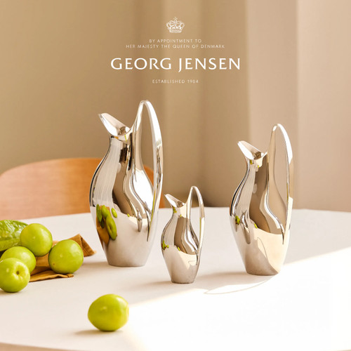 新婚礼物GeorgJensen乔治杰生HK天鹅壶冷水壶花瓶轻奢高级感