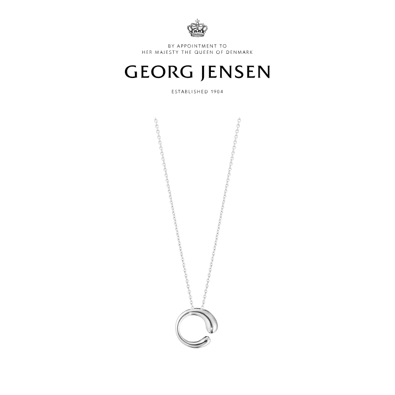 Georg Jensen乔治杰生MERCY 勇气系列项链925银饰设计项链