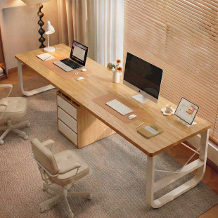 稀缺质感亿家达电脑台式 小户型家用书柜办公书桌一体简约工作台