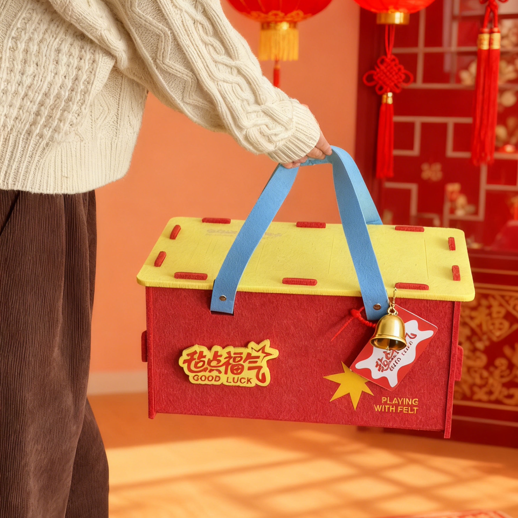 马年年货大礼包2026新年礼盒包装盒高档过年零食手提礼品盒空盒子