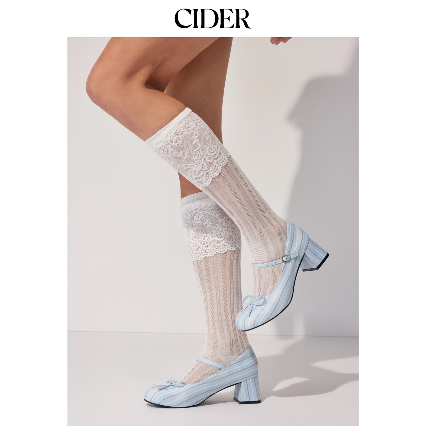 CIDER2026秋季新品蝴蝶结粗跟玛丽珍鞋115620690图片