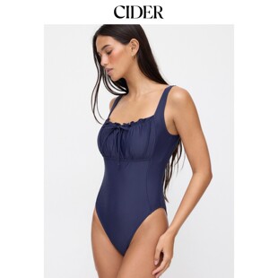 CIDER2026春季 塑形高弹褶皱连体泳衣115196292 新品