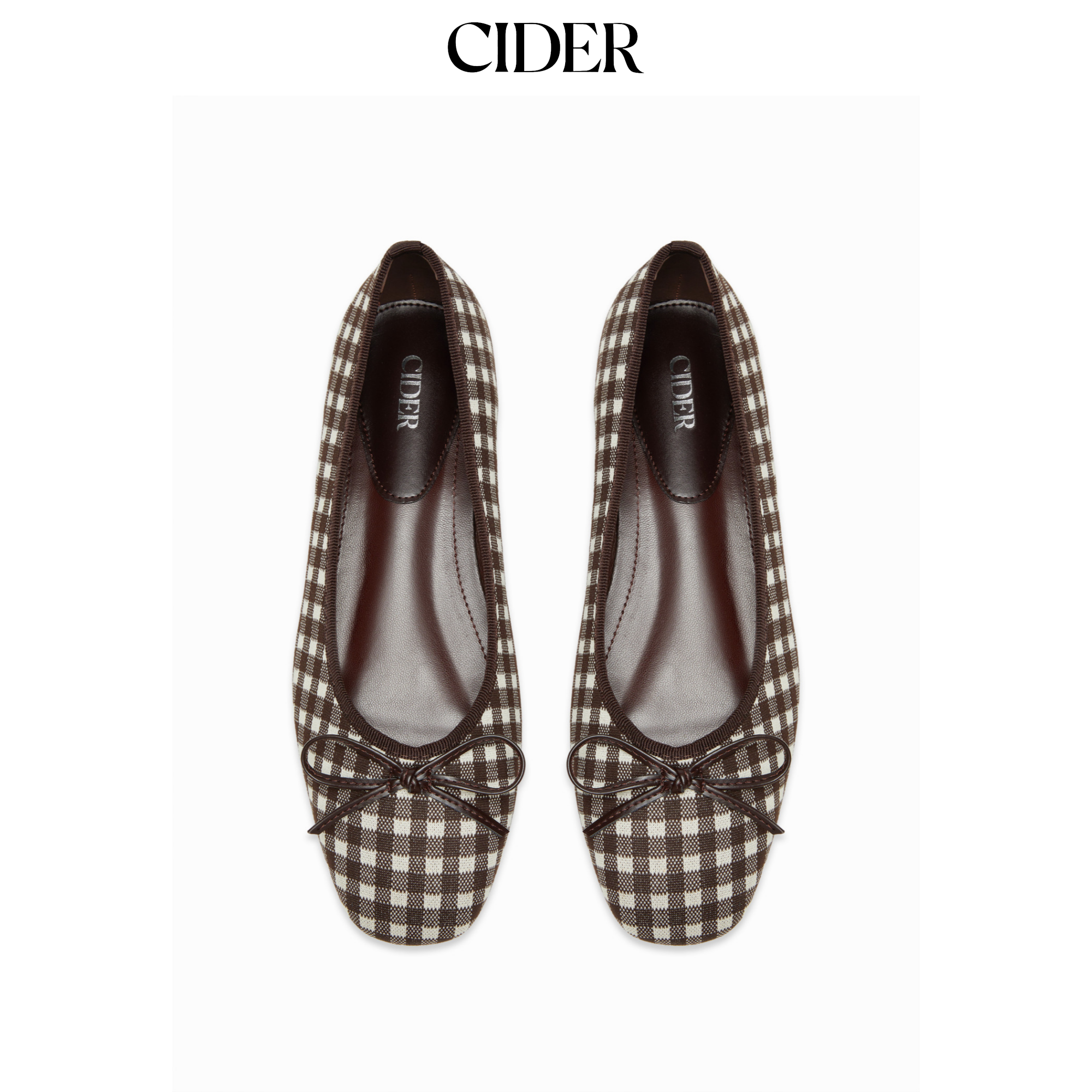CIDER蝴蝶结格纹美式复古玛丽珍鞋115000035,女鞋,玛丽珍鞋,淘宝优惠券,粉丝福利购,淘宝优惠卷