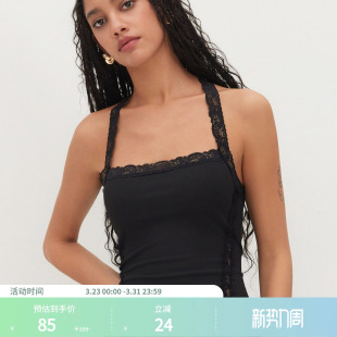 挂脖蕾丝边抹胸吊带上衣114382939 女装 CIDER夏季 新品