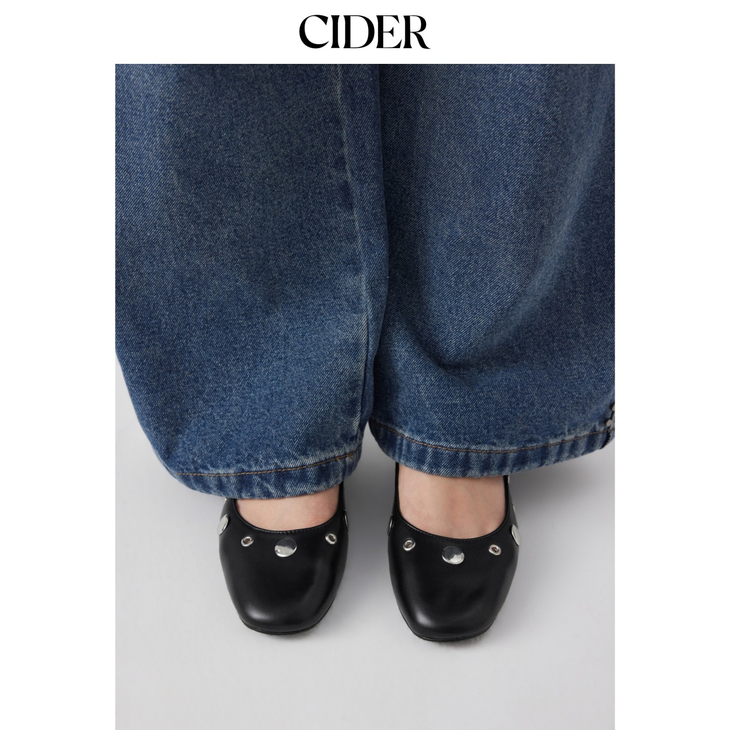 CIDER2026早秋季新品铆钉厚跟玛丽珍鞋115369916图片
