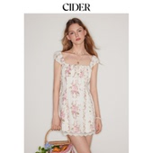 美式 CIDER正品 背心裙夏吊带连衣裙碎花裙114348921 明星同款