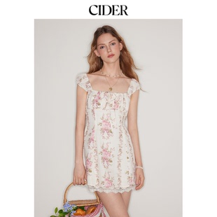美式 CIDER正品 背心裙夏吊带连衣裙碎花裙114348921 明星同款