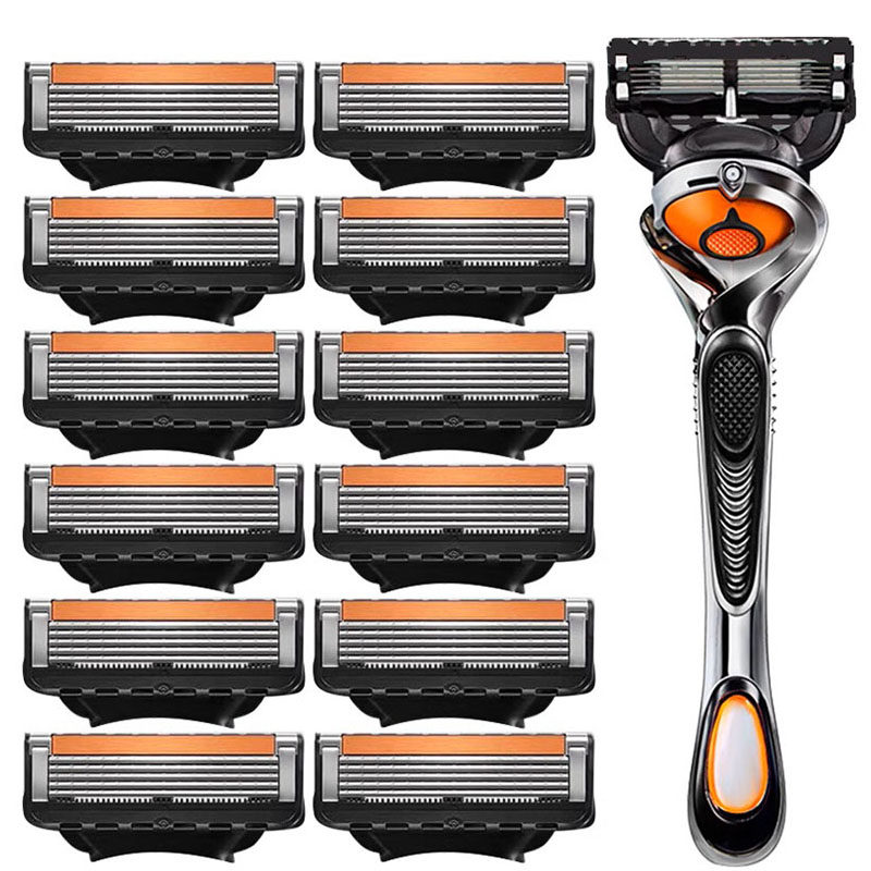 手动剃胡须刀5层刀片老式剃须刀2025新款男士剃须刀通用5层刮胡刀