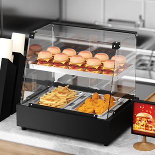 麦唯喜商用保温柜恒温电加热保温柜汉堡展示柜炸鸡蛋挞熟食保温箱