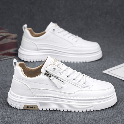 合成鞋业帆布男鞋春季休闲运动防水耐磨工作防滑青少年小白懒人一