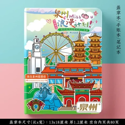 福州文创七西街土楼巷泉州冰箱贴三坊景点三明旅游开元寺长汀厦门